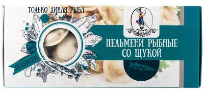Пельмени рыбные со щукой с/м Don Kreveton 0,4кг*12шт